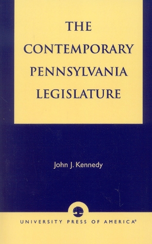 The Contemporary Pennsylvania Legislature (Paperback)