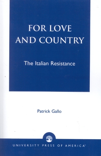 For Love and Country: The Italian Resistance (Paperback)