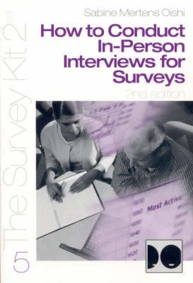 How to Conduct In-Person Interviews for Surveys (Paperback)