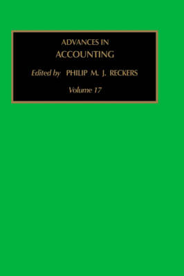 Advances in Accounting: Volume 17 - Advances in Accounting (Hardback)