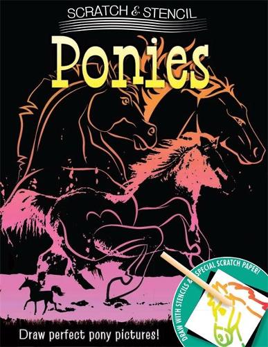 Scratch & Stencil: Ponies (Paperback)