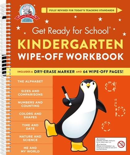 Get Ready for School: Kindergarten Wipe-Off Workbook (Spiral bound)