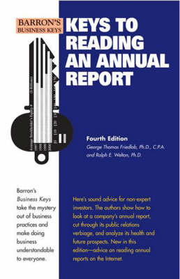 Keys to Reading an Annual Report - Barron's Business Keys (Paperback)