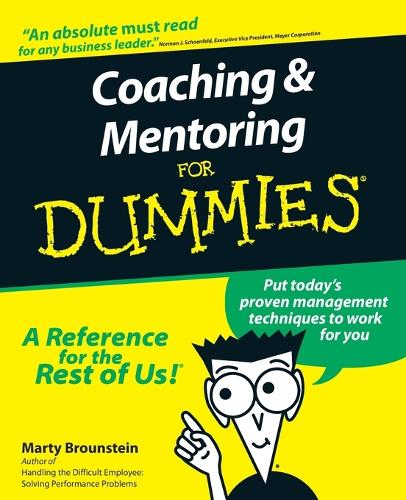 Coaching and Mentoring For Dummies (Paperback)