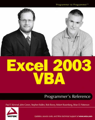 Excel 2003 VBA Programmer's Reference (Paperback)
