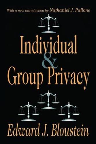 Individual and Group Privacy (Paperback)