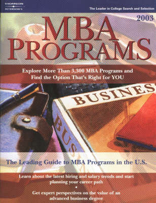 MBA Programs 2003 (Paperback)