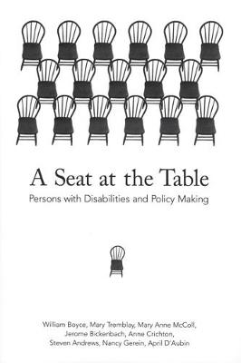 A Seat at the Table: Persons with Disabilities and Policy Making (Hardback)