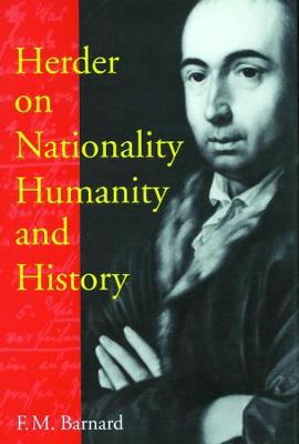 Herder on Nationality, Humanity, and History - NONE (Paperback)
