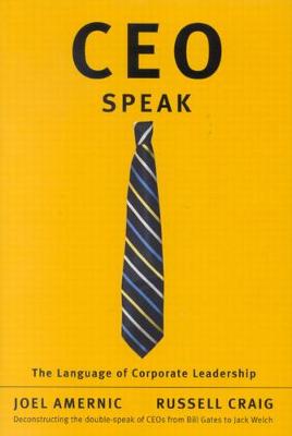 CEO-Speak: The Language of Corporate Leadership (Paperback)