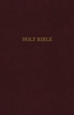 KJV Reference Bible Burgundy Comfort Print: Holy Bible Leather-Look King James Version Personal Size Giant Print Red Letter 