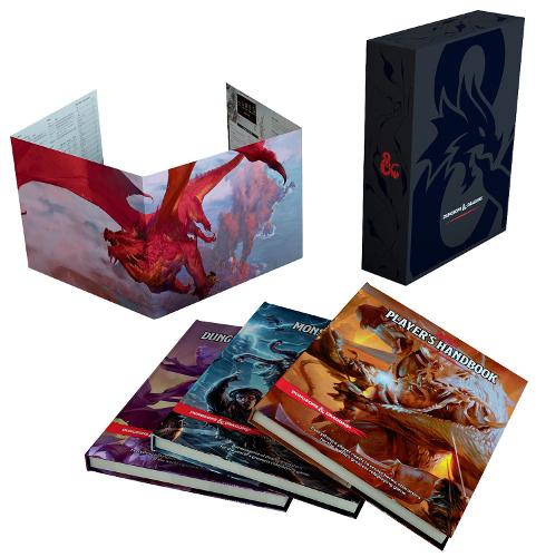Dungeons & Dragons Core Rulebooks Gift Set (Special Foil Covers Edition with Slipcase, Player's Handbook, Dungeon Master's Guide, Monster Manual, DM Screen) - Dungeons & Dragons (Hardback)