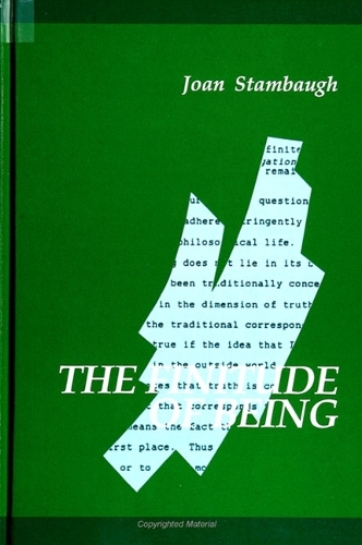 The Finitude of Being - SUNY Series in Contemporary Continental Philosophy (Hardback)