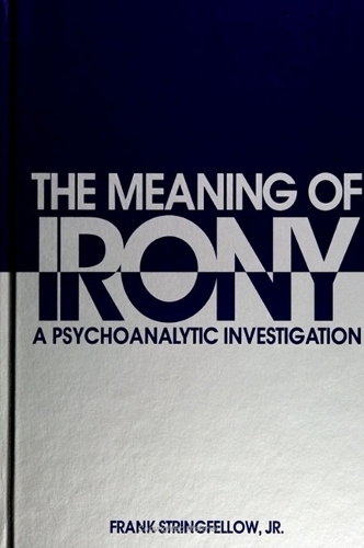 The Meaning of Irony: A Psychoanalytic Investigation - SUNY series, The Margins of Literature (Paperback)