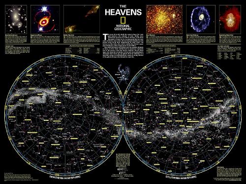 The Heavens Flat (Sheet map)