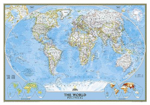 World Classic Flat by National Geographic Maps | Waterstones