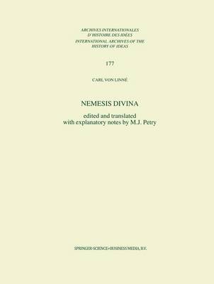 Nemesis Divina - International Archives of the History of Ideas / Archives Internationales d'Histoire des Idees 177 (Hardback)