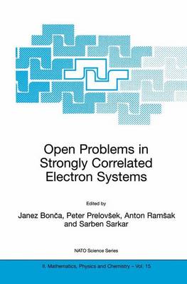 Open Problems in Strongly Correlated Electron Systems - NATO Science Series II 15 (Paperback)