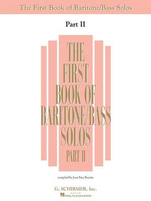The First Book Of Baritone/Bass Solos Part II (Paperback)