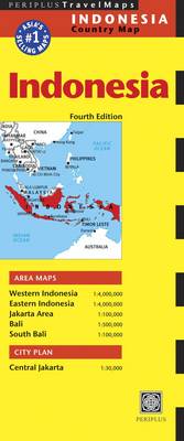 Indonesia Travel Map Fourth Edition - Periplus Maps (Sheet map)