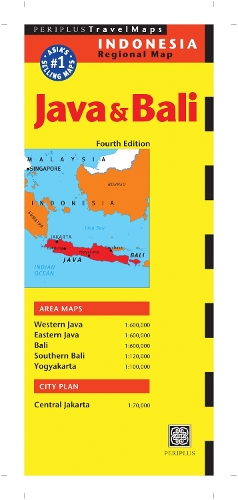 Java and Bali Map (Sheet map, folded)