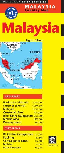 Periplus Editions Malaysia Travel Map Eighth Edition