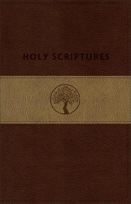 Tlv Personal Size Giant Print Reference Bible, Holy Scriptures, Brown/Sand Duravella (Leather / fine binding)