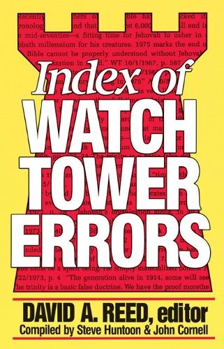 Index of Watchtower Errors, 1879 to 1989 (Paperback)
