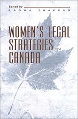 Women's Legal Strategies in Canada (Paperback)