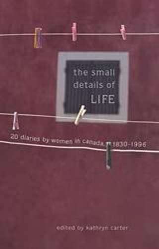 The Small Details of Life: Twenty Diaries by Women in Canada, 1830-1996 (Paperback)