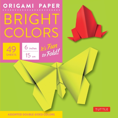Origami Paper - Bright Colors - 6" - 49 Sheets: Tuttle Origami Paper: High-Quality Origami Sheets Printed with 6 Different Colors: Instructions for Origami Projects Included