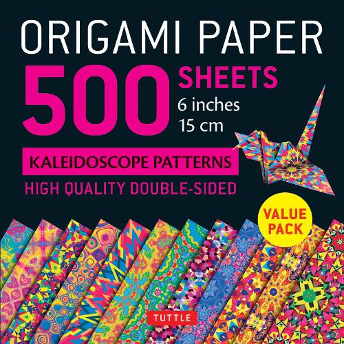 Origami Paper 500 Sheets Kaleidoscope Patterns 6" (15 CM): 12 Double-Sided Designs
