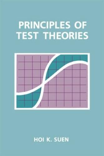 Principles of Test Theories (Paperback)