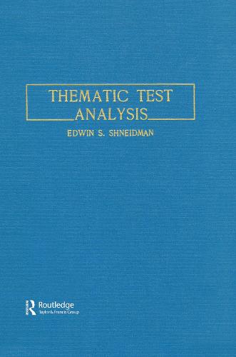 Thematic Test Analysis (Hardback)