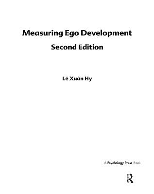 Measuring Ego Development (Hardback)