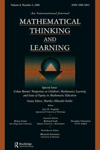 Urban Parents Perspectives Children'S Math. Mtl V8#3 (Paperback)