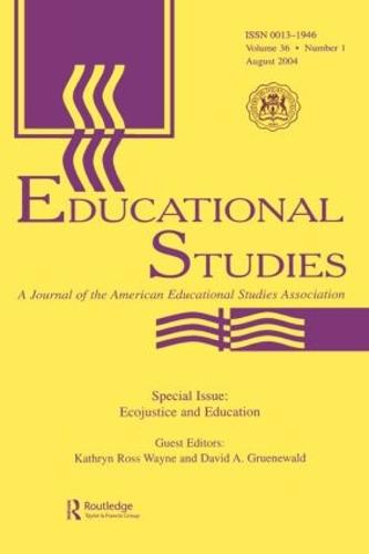 Ecojustice and Education: A Special Issue of educational Studies (Paperback)