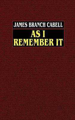 As I Remember it (Hardback)