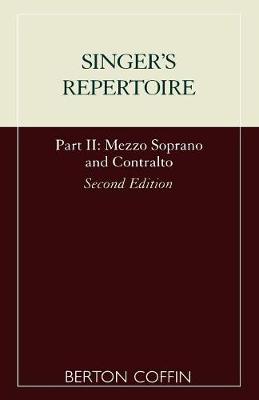 The Singer's Repertoire, Part II (Paperback)