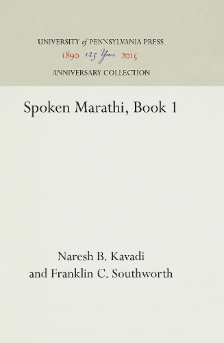 Spoken Marathi, Book 1 (Hardback)