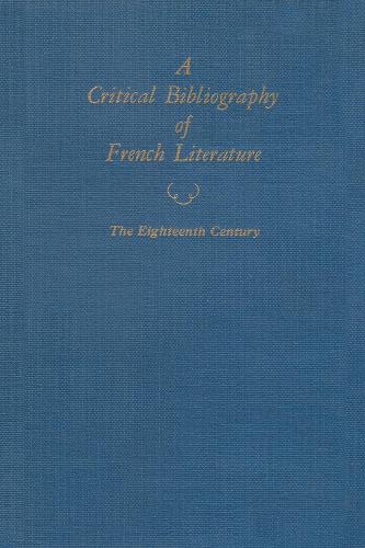 A Critical Bibliography of French Literature (Hardback)