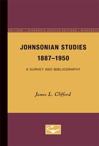 Johnsonian Studies, 1887-1950: A Survey and Bibliography (Paperback)