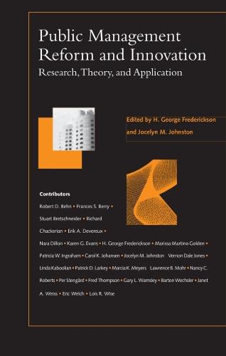 Public Management Reform and Innovation: Research, Theory and Application (Paperback)
