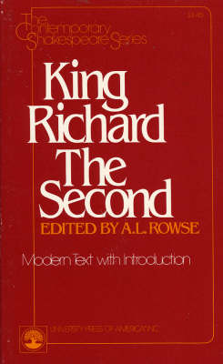 King Richard II: Modern Text with Introduction - The Contemporary Shakespeare Series 10 (Paperback)