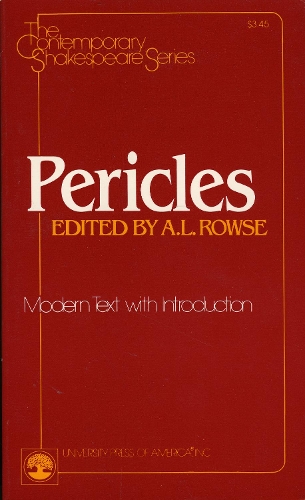 Pericles - The Contemporary Shakespeare Series 42 (Paperback)