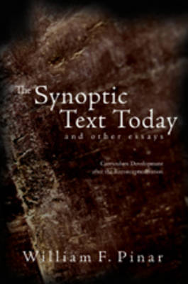 The Synoptic Text Today and Other Essays: Curriculum Development After the Reconceptualization - Complicated Conversation: A Book Series of Curriculum Studies 15 (Paperback)