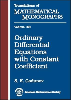 Ordinary Differential Equations with Constant Coefficient - Translations of Mathematical Monographs (Hardback)