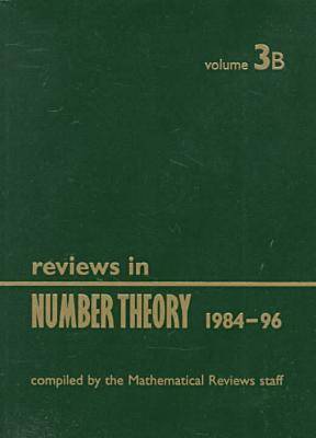 Reviews in Number Theory 1984-1996: v.3 (Paperback)