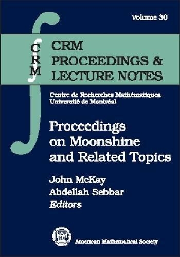 Proceedings on Moonshine and Other Topics - CRM Proceedings & Lecture Notes (Paperback)