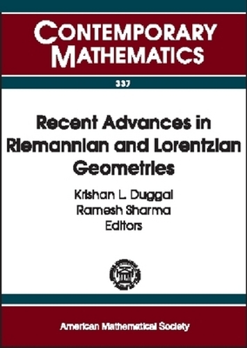 Recent Advances in Riemannian and Lorentzian Geometries by American ...